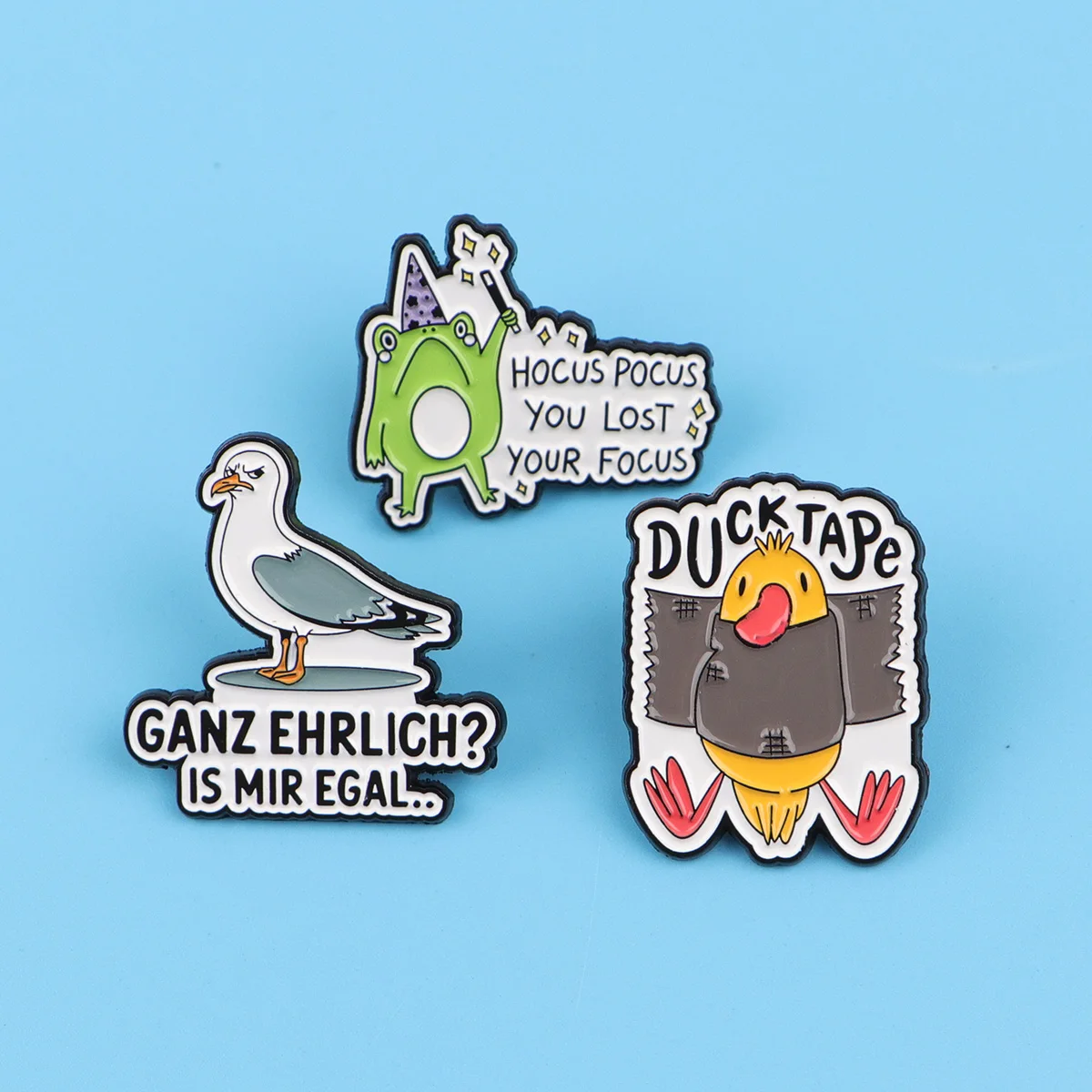 Animasl Quotes Series Enamel Pin Bird Brooches For Women Lapel Pins Badge on Backpack Fashion Costume Accessories Jewelry Gifts