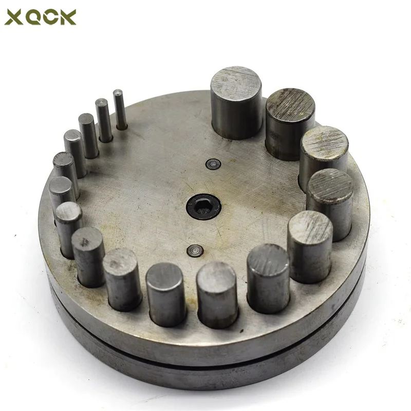 17 Holes Round Disc Cutter Set for Jewellery DIY Making Metal Cutting Forming Punch Jewelry Tools