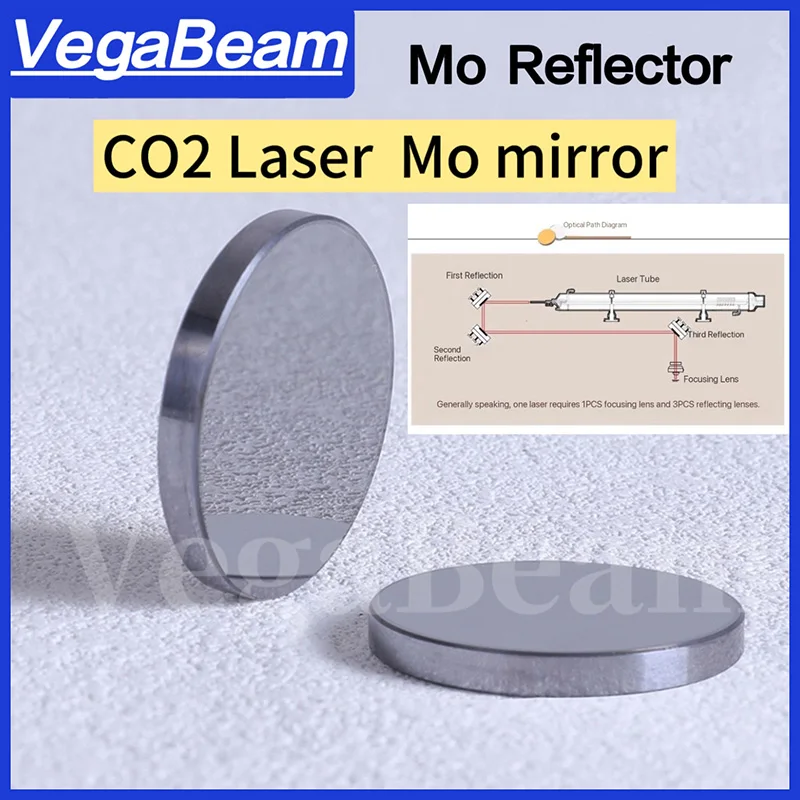 Laser Mo reflective lens,dia.19 20 25 30 38mm Thickness 3mm/5mm. Reflective mirror for 40W CO2 high-power laser cutting machine