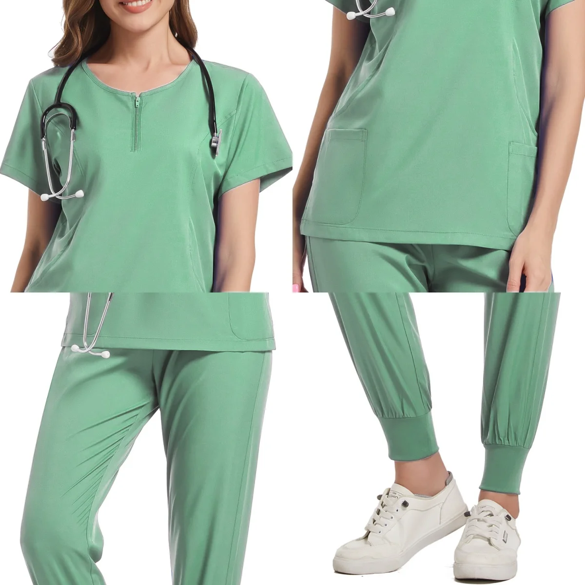 Chirurgische Uniformen Frau Pflege artikel Peelings medizinische Uniformen Frauen Zahnarzt medizinische Kleidung Jogger Peeling-Sets für Krankenhaus