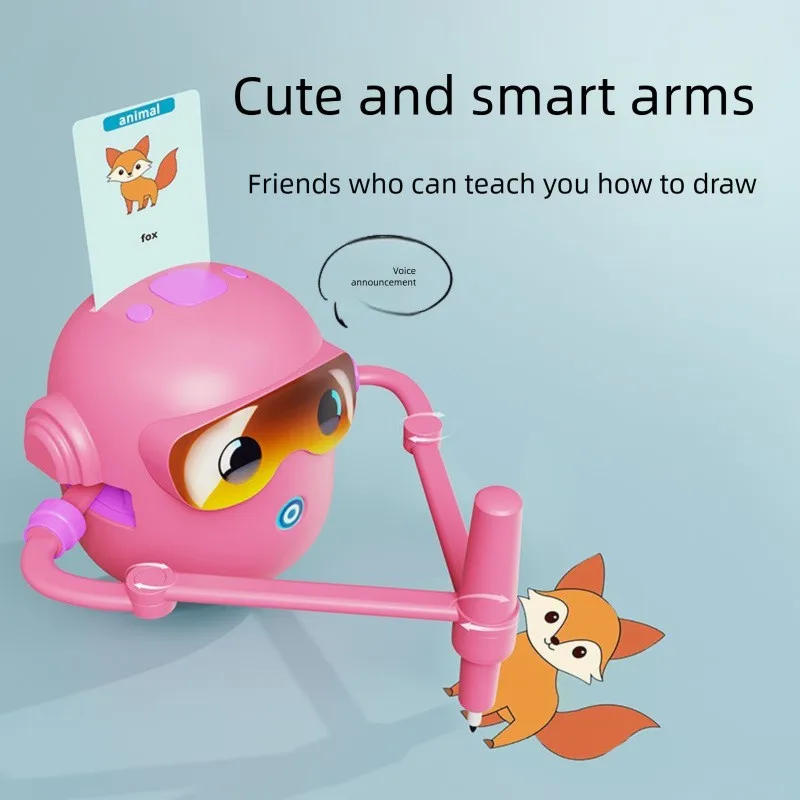 Drawing Robot For Kids Colors Toys Automatic Intelligent Drawing Robot Enlightenment Intelligent Drawing Robot Educational Gifts