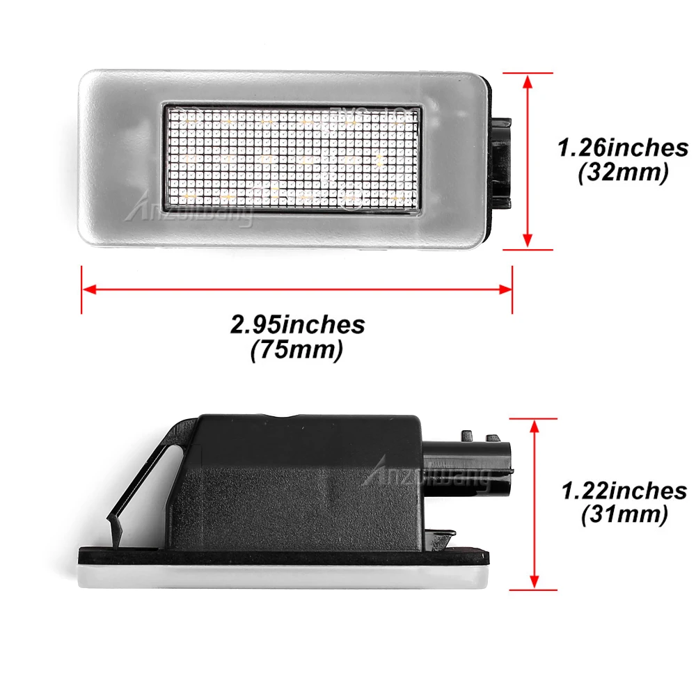 For Nissan Serena C27 LED License Number Plate Light Lamp Modern Car Styling White LED Light Canbus Error Free 265108990E