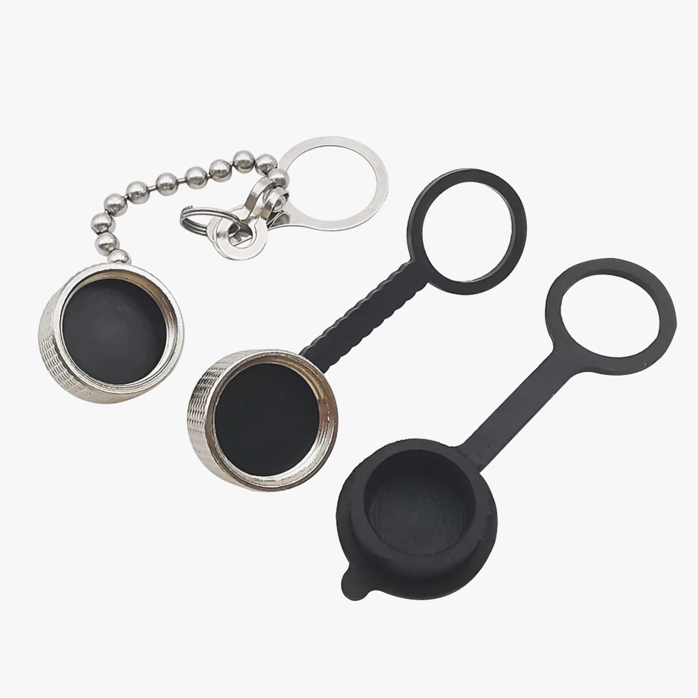 GX12 GX16 GX20 Aviation Connector Protective Sleeve GX12/16/20 Waterproof Dust Metal/Rubber Cap Circular Aviation Plug Cover image 3