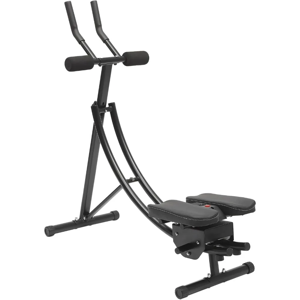 

Foldable Ab Workout Equipment for Men&Women Home Gym, Three-Level Adjustment - Ab Machine for Stomach Workout with Intelligent