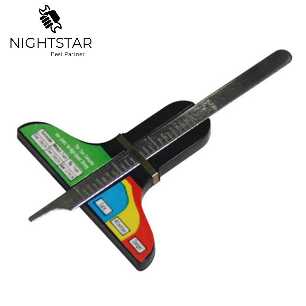 Tread Depth Gauge Caliper Tread Depth Gauge 0-30mm Tyre Tread Gauge