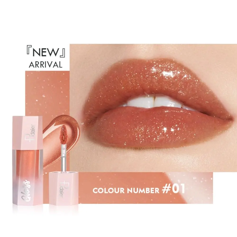 8 Kleur Water Lipgloss Glanzende Waterdichte Glinstering Vloeibare Lippenstift Niet-Vervagende Mollige Lip Tint Dame