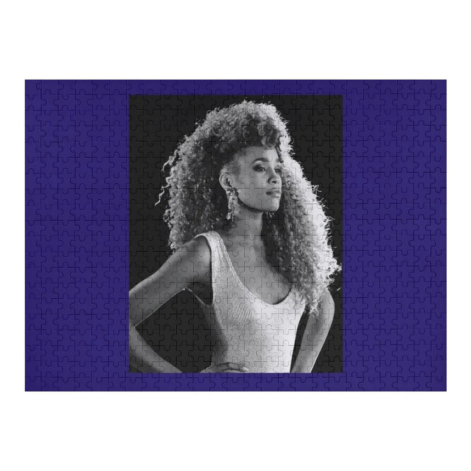 

Whitney Houston Printed White Jigsaw Puzzle Wooden Adults Custom Child Photo Custom Adult Wooden Puzzle