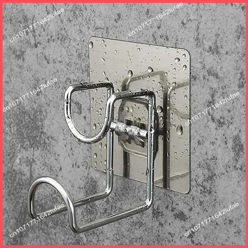

B52C Stainless Steel Wash Basin Hook Kitchen Bathroom No Trace Strong Paste Holder Multifunctional Punch-Free Iron Storage A