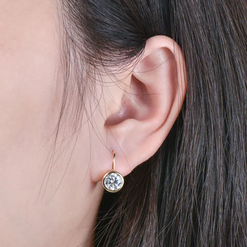Lnkry 5MM/6.5MM/8MM Moissanit-Creolen 14k Goldgefüllte Funkelnde Labor-Diamant-Hebelverschluss-Ohrringe für Frauen Geschenk – Detail 9