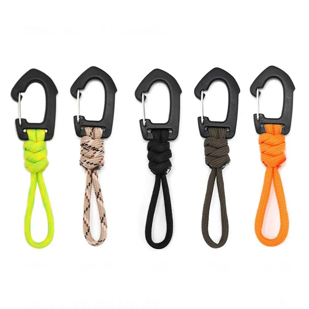 1Pcs 7-core Umbrella Rope Lanyard Keychain Flashlight Small Tool Braid Rope Key Ring Multifunction Outdoor Camping Accessories