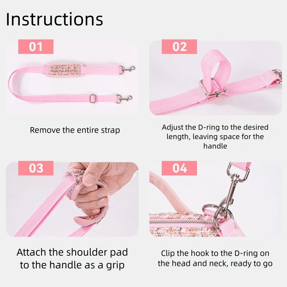 حقيبة ظهر أفقية أنيقة للكلاب مع مقبض مقود، حقيبة ظهر أنيقة للجر للحيوانات الأليفة، حقيبة حمل للقطط قابلة للتنفس ومقاومة للاهتراء