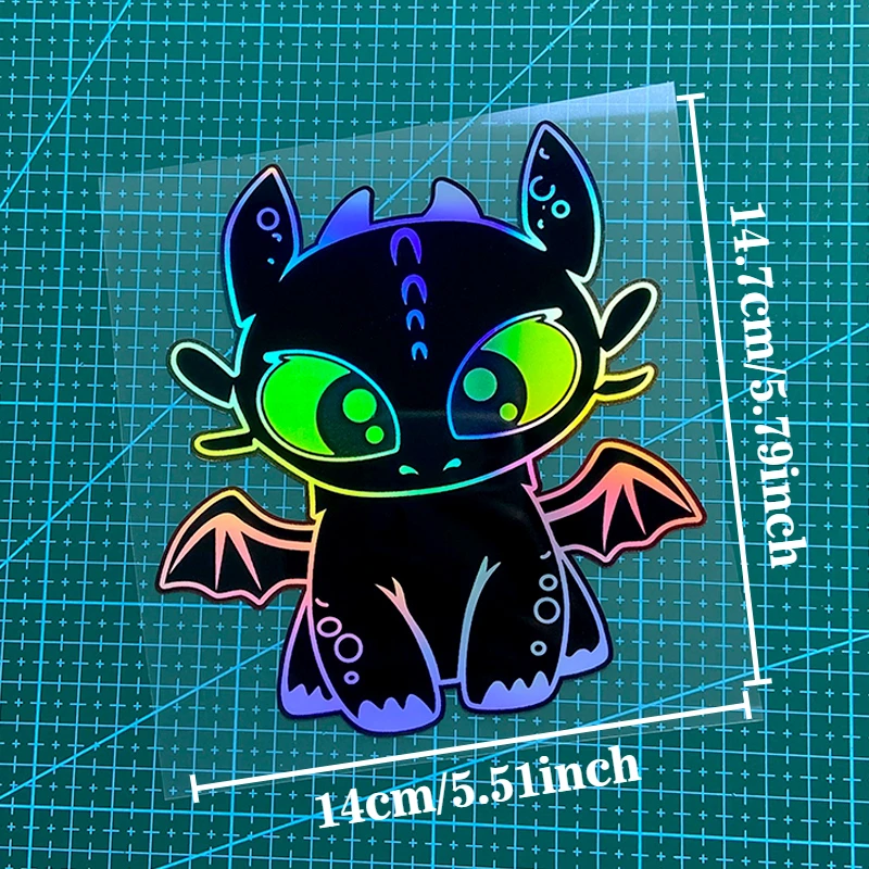 laser animation motorcycle car decoration sticker, waterproof, suitable for decorative general-purpose car stickers