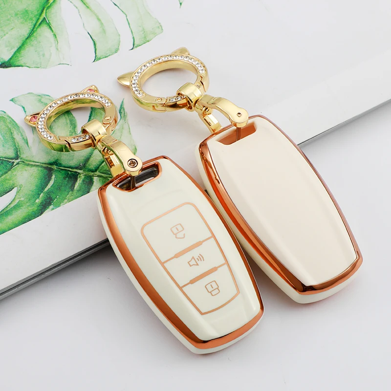 3 4 Button TPU Car Key Case Cover Keychain for Great Wall Haval Jolion H6 H7 H4 H9 F5 F7 F7X F7H H2S GMW Dargo Key Shell Fob