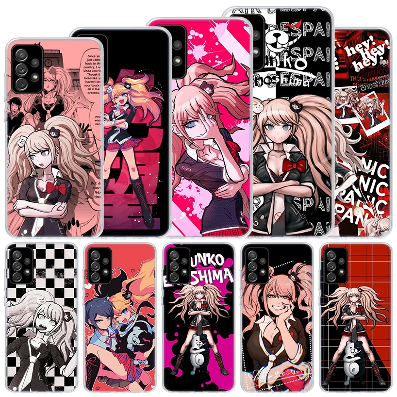 Danganronpa Enoshima Junko Soft Case For Samsung Galaxy A15 A14 A13 A12 A55 A54 A53 A52 Phone Cover A35 A32 A33 A25 A23 A22 A05S