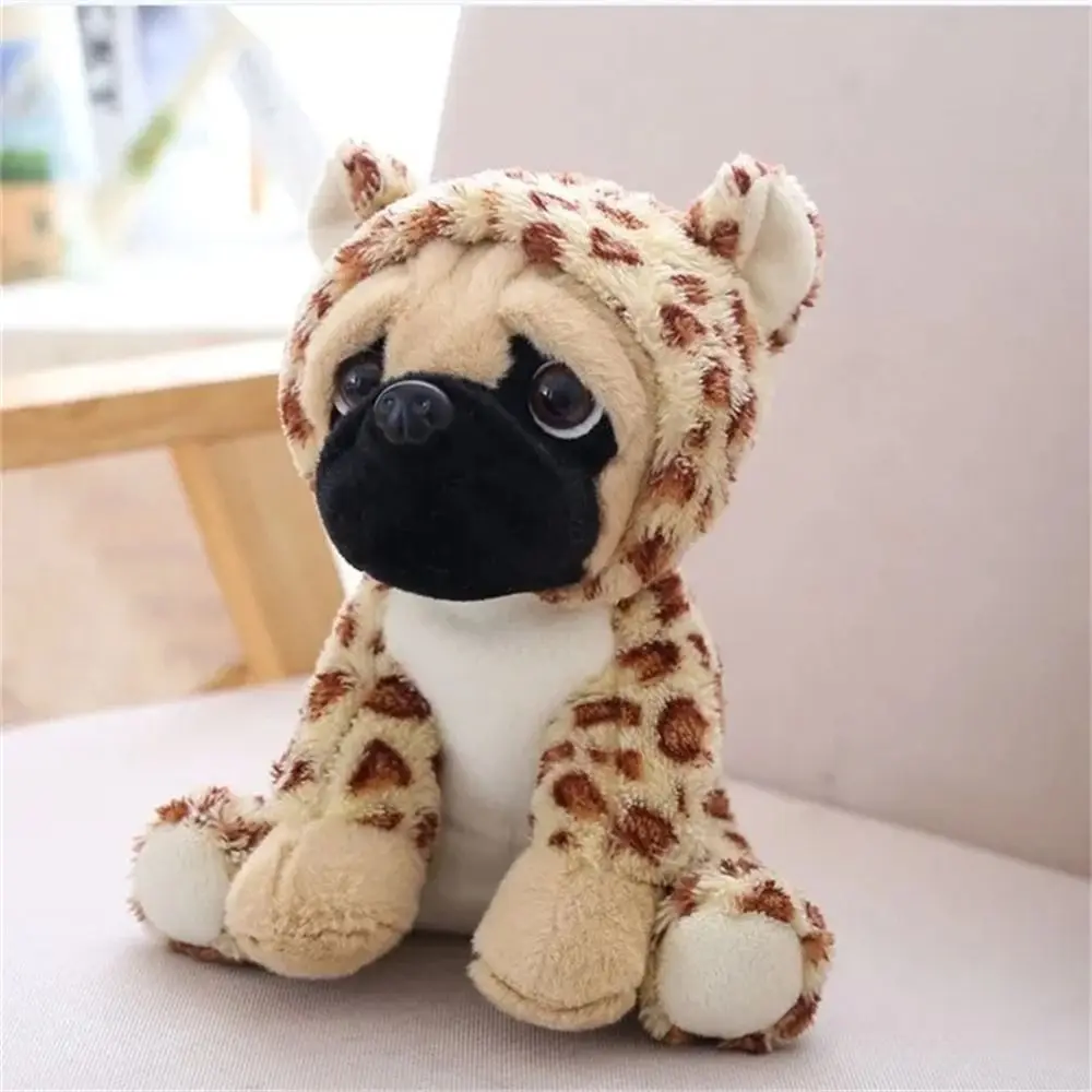 Stuffed Animals Pug Dog Plush Toys Cosplay Dinosaur Lion Sheep Leopard Stuffed Sharpei Dog Simulation 20CM Bulldog Dogs Plush