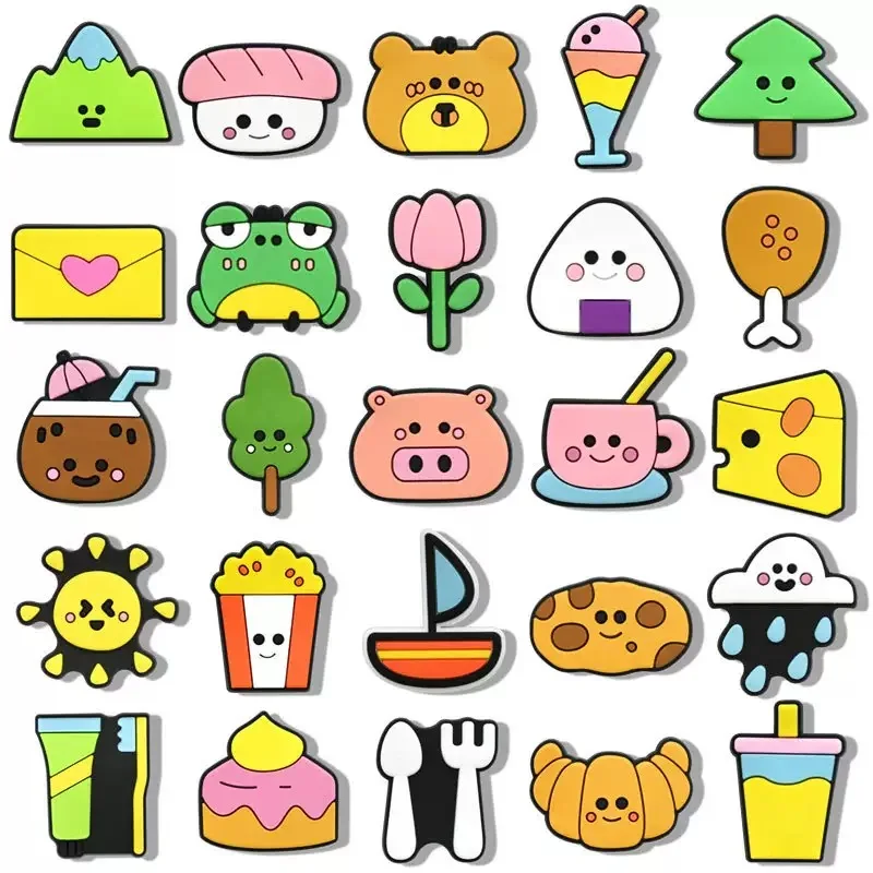 10-25 Stück Schuh-Charms der Tier-Serie, niedliche Katze, Frosch, Capybara, Schuh-Accessoires, Dekorationen, passend für Clogs, Sandalen, Garten-Armbänder – Detail 7
