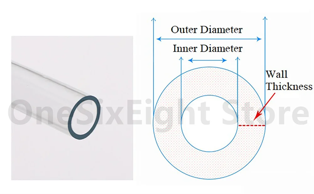 2 - 25mm PVC Rohr Klar Kunststoff Schlauch Rohr Rohr Kraftstoff Wasser Auto Aquarien Luft Teich