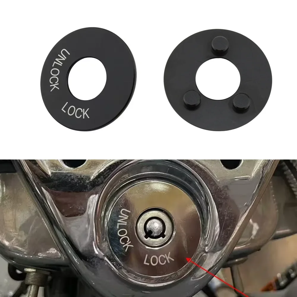 

Motorcycle Ignition Lock Key Accent Trim Fairing Cover For Harley Road King FLHR Special Classic 1994-2022