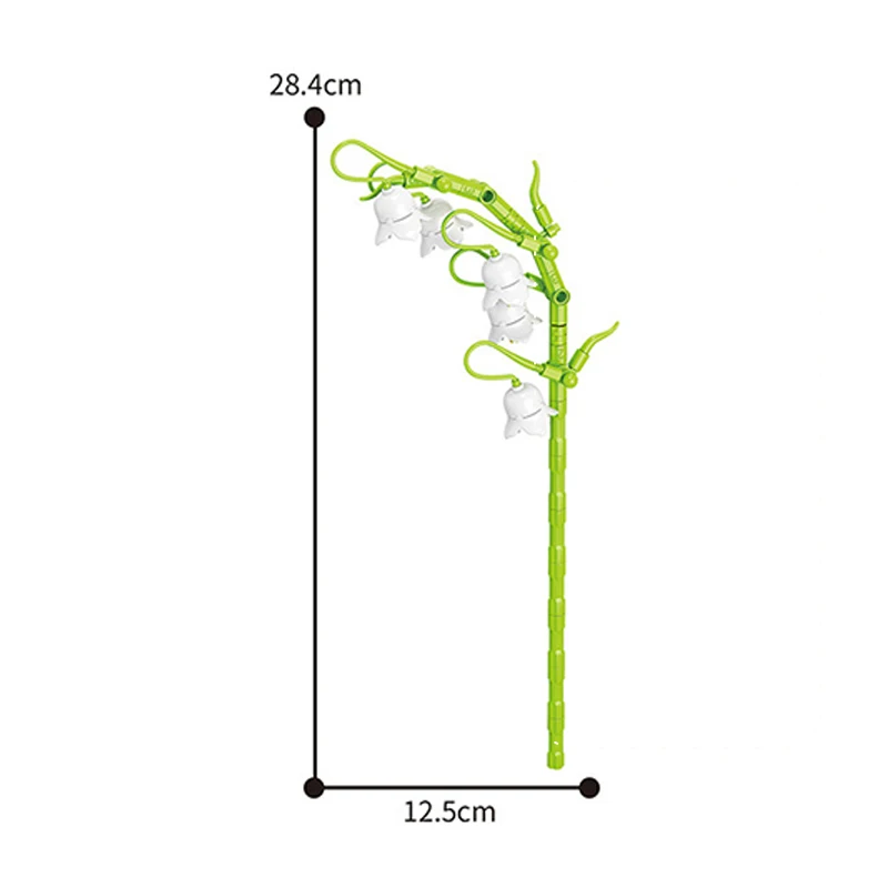 Mooie bouwstenen bloemen roos lavendel lelie simulatie bloem MOC bakstenen woondecoratie Valentijnsdag meisje geschenken 8735 9093