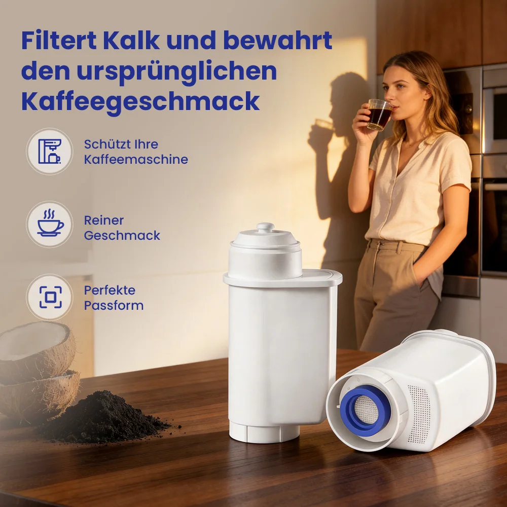 Reimol Wasserfilter für Kaffeemaschinen 6 Stück kompatibel mit Siemens® EQ3, EQ5, EQ6, EQ7, EQ8, EQ9 sowie Bosch® TCC7 Serie und Vero Serie – Detail 1