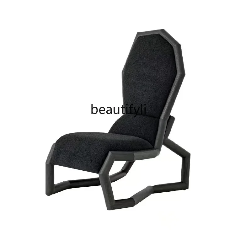 

X1Medieval style designer creative special-shaped sofa chair B & B club art leisure chair personalized fashion black single chai