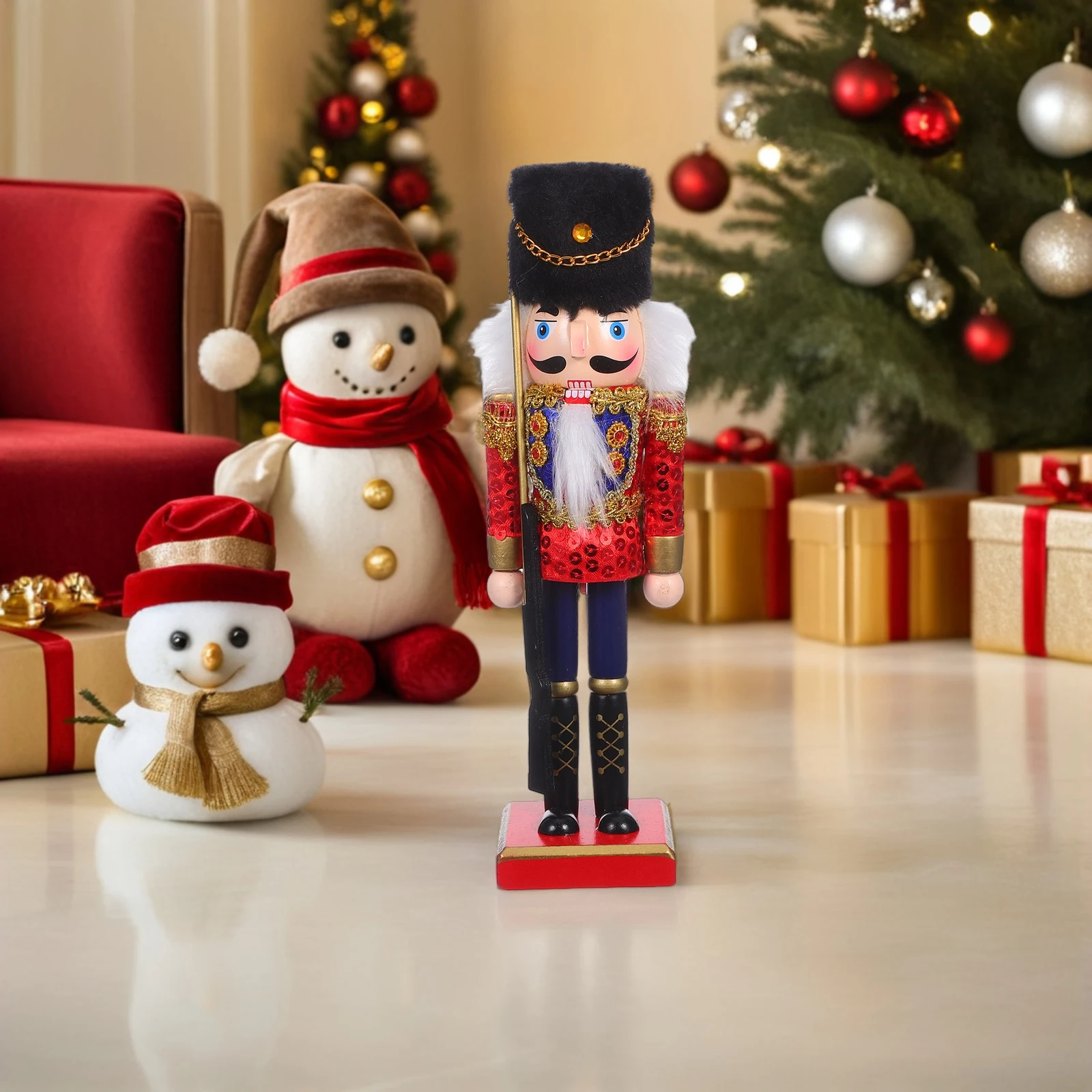 

Nutcracker Soldier Decorative Nutcrackers Scales Christmas Ornaments Decorations Wood Walnut