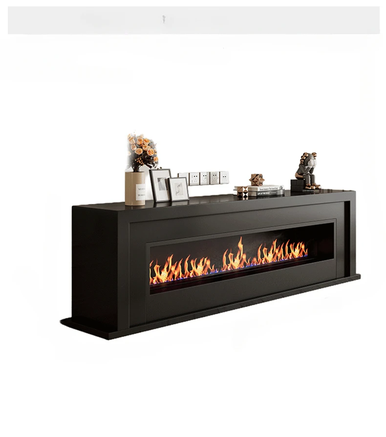 TV Cabinet French Atomization Fireplace Cabinet Simulation Flame American Simple Fireplace Decoration Nordic Multi-Functional