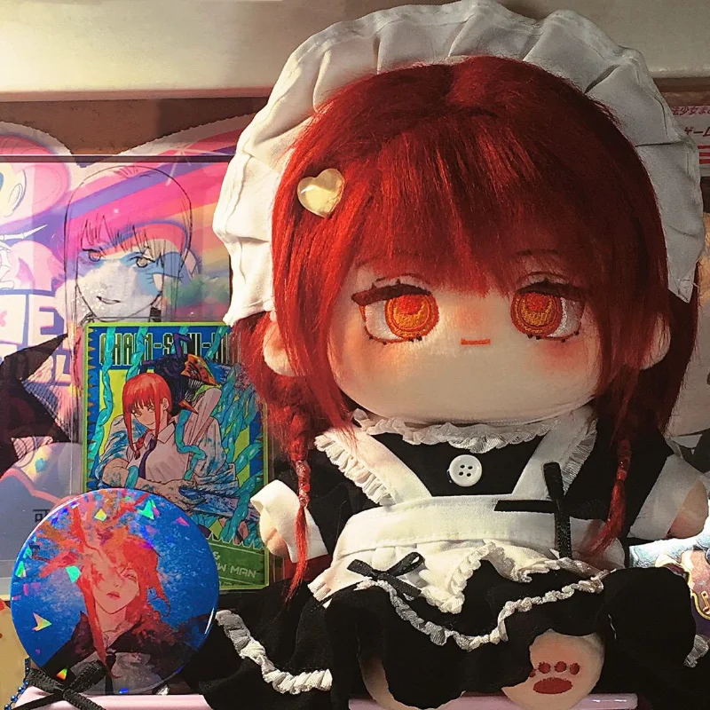 Stuffed 20cm Game Chainsaw Man Makima Cute Plush Dress Up Cotton Doll Character Periphery Fan Cosplay Collection Birthday Mascot