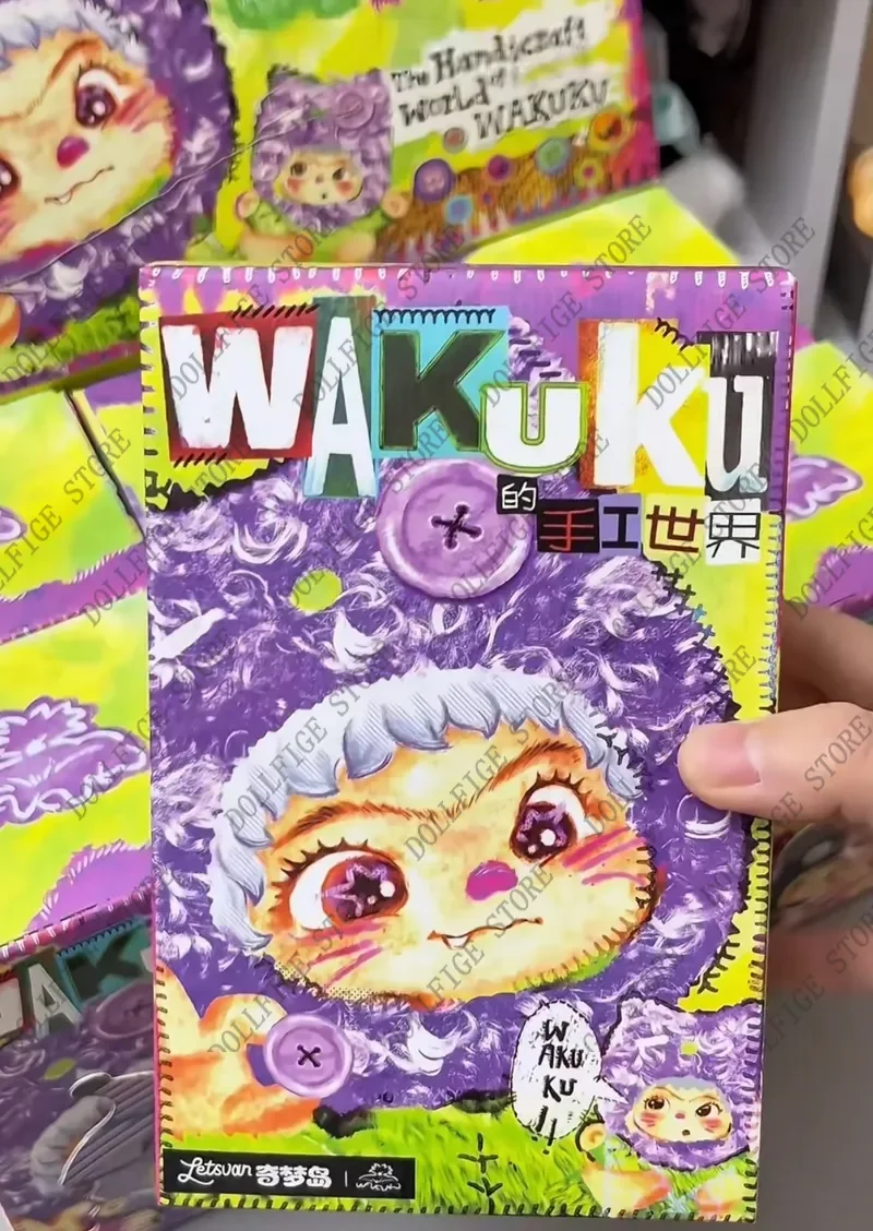 

New Wakuku 4th The Handicraft World Of Wakuku Series Blind Box Cute Plush Doll Keychain Collectible Art Toy Mystery Gifts