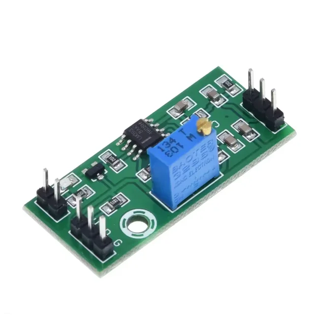LM393 voltage comparator module adjustable precision signal waveform shaping high-level dual output LED indication