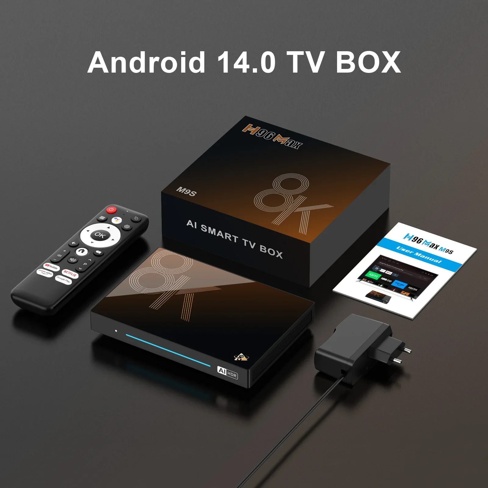 H96MAX M9S RK3576 Android 14.0 TV Box 8K Video Media Player Quad Cortex A72 A53 1000M LAN Wifi6 BT5.4 Set Top Box
