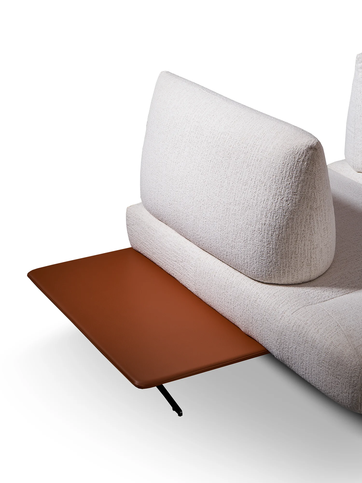 Italian light luxury minimalist fabric sofa small apartment multi-functional adjustable rotating furniture