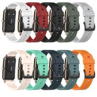 16mm Watch Strap for Huawei Band B6/B3 Smart Watch Silicone Bracelet Wristband Replacement For Huawei Fit Mini/TIMEX 2T35400