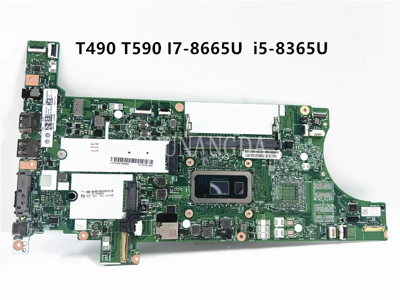 For Lenovo ThinkPad T490 /T590 P43S / P53S Computer Motherboard FT490/FT492/FT590/FT531 NM-B901 CPU I7 8565U/8665U RAM 8G