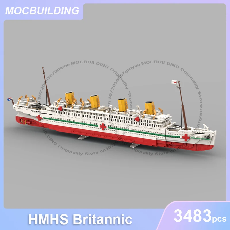HMHS Britannic MOC Building Blocks DIY Assemble Bricks Ship Model Transportation Collection Display Creative Toys Gifts 3483PCS