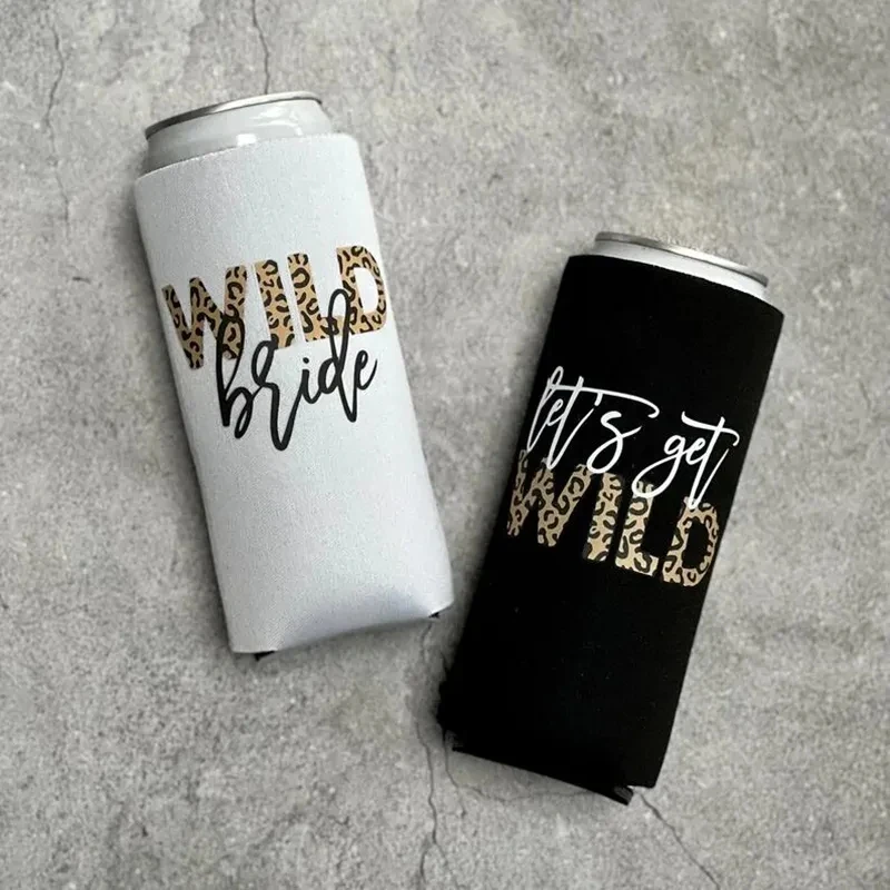 5pcs Let's Get Wild can cooler Jungle Safari Forest Mountain hiking Bachelorette Party bridal shower bride to be bridesmaid gift