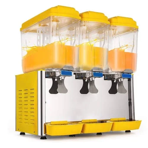

Electric Cooling Juice Dispenser Juicer Dispenser Drink Cooler 3 Tanks Commercial Cold Juicer Dispenser