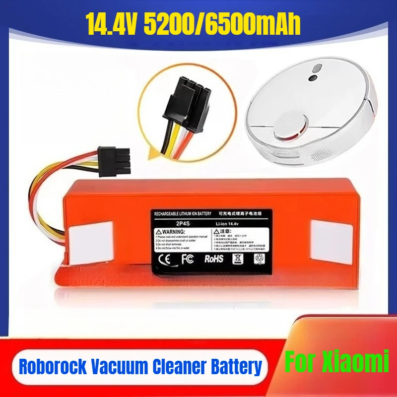 

14.4V 6500mAh for Xiaomi Mijia First-generation Roborock Vacuum Cleaner Battery