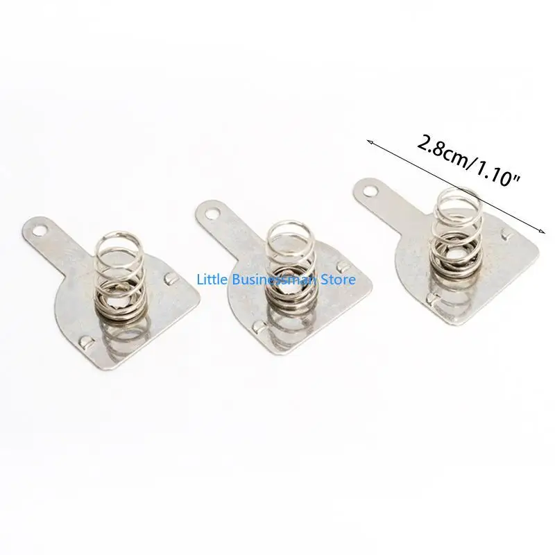 10 Paar 12 mm Ersatz-Metall-18650-Batterien Federkontaktplatte Silber für 18650-Batterien positiv und negativ M76A – Detail 6