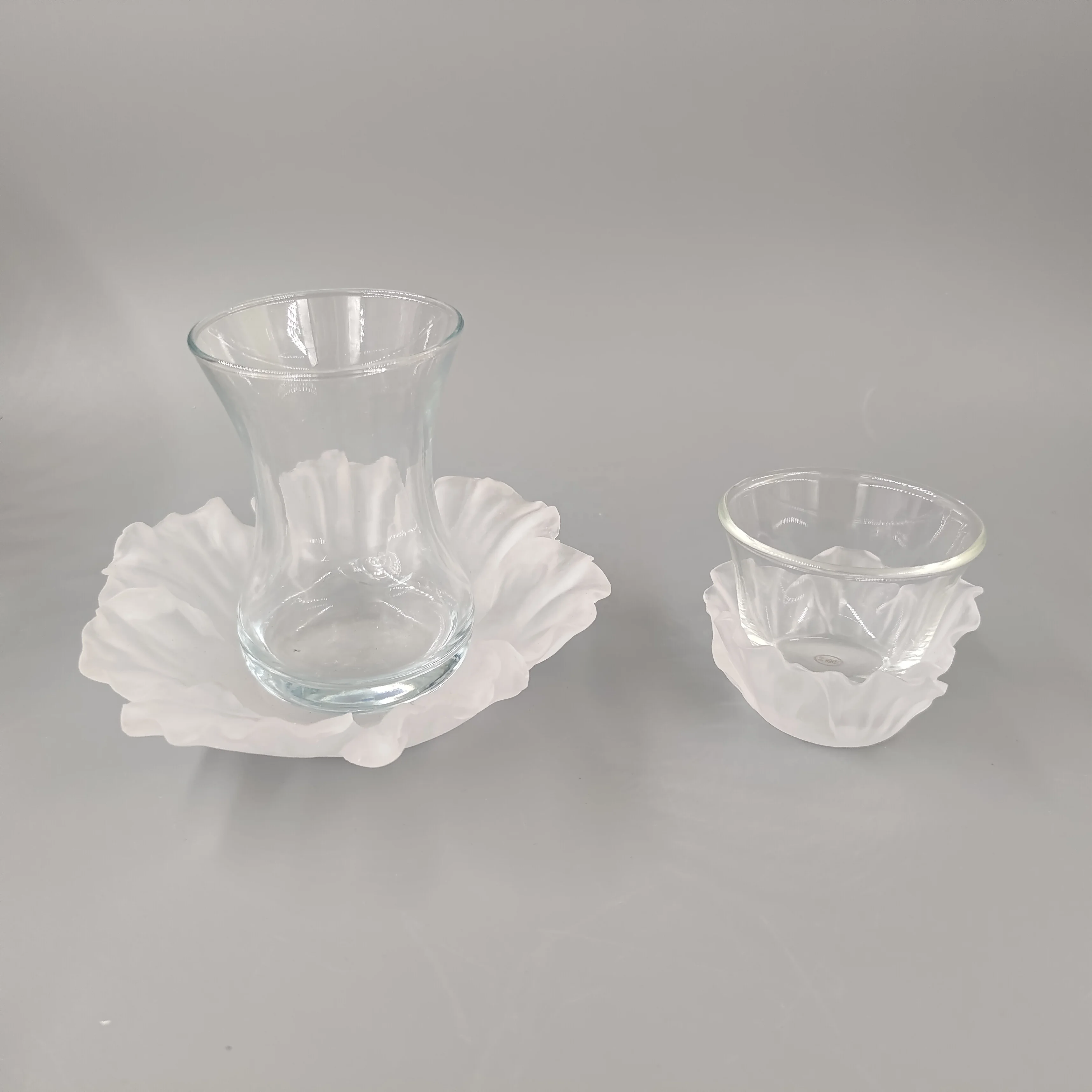 mini crystal coaster with tea cup  set for home tableware home supplies