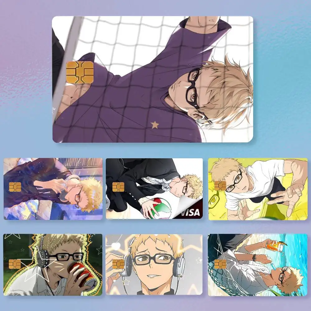 Anime tsukishima kei icon  Credit Card HD Stickers Easy to replace, change card style anytime as you like