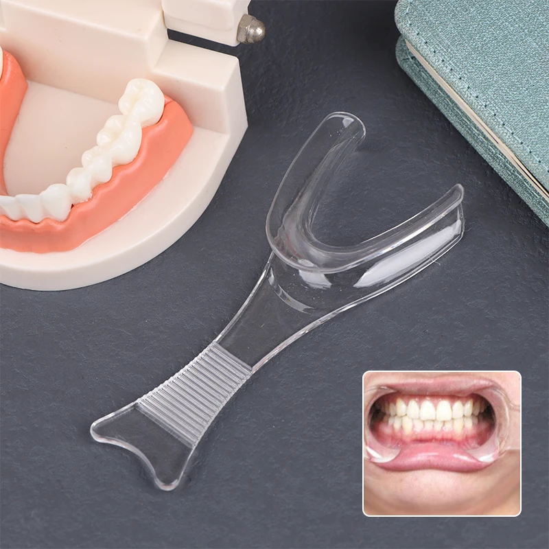 NEW Dental Opener Intraoral Cheek Mouth Lip Retractor Side Hook Mouth Expanders Transparent T-Shape Dental Materials