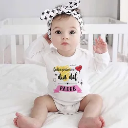Baby Romper Happy Father's Day Print Infant Bodysuit Baby Boy /Girl Clothing Toddler Fathers Day Gifts Bodysuits Newbron Clothes