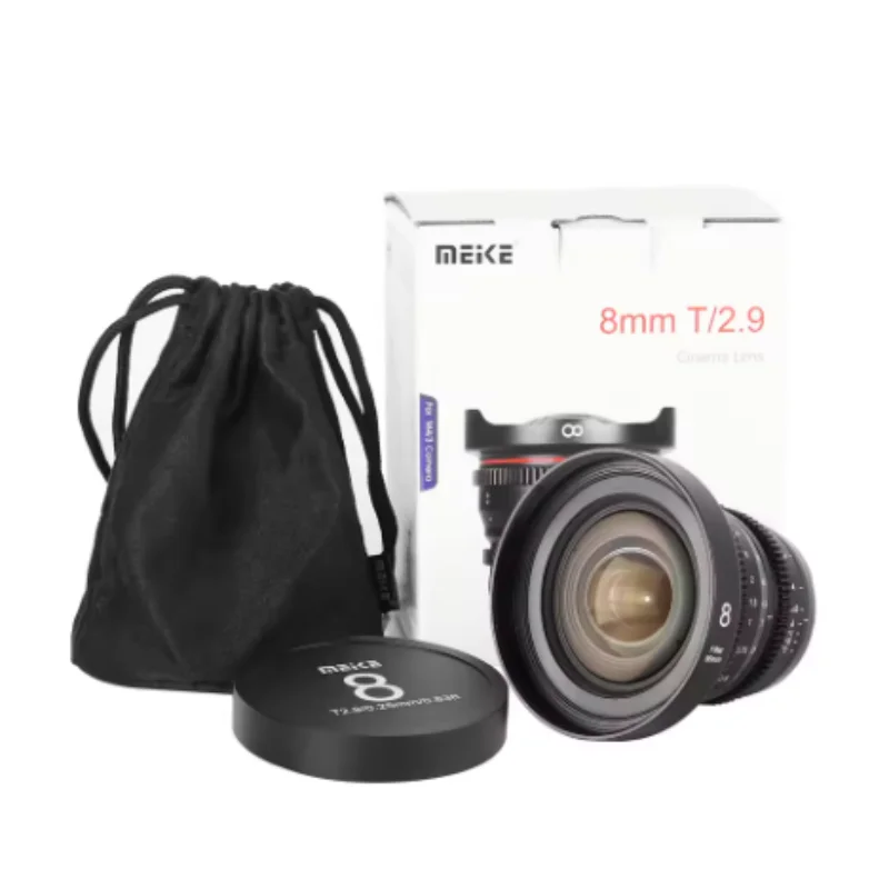 Meike 8 مللي متر T2.9 مايكرو 4/3 سينيه عدسة صغيرة رئيس منخفضة تشويه ل مايكرو أربعة Thirds M43 MFT BMPCC أوليمبوس باناسونيك لوميكس كاميرات #6
