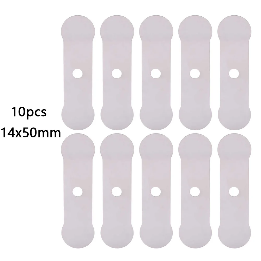 10pcs Valve Plates Silver Aluminum Sheet Replacement For Silent Oil-free Machine Air Compressor Maintenance Accessories