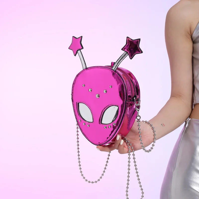 

Personalized Quirky Alien Bag Ladies New Halloween Cartoon Fashion Niche Hundred Crossbody Bag