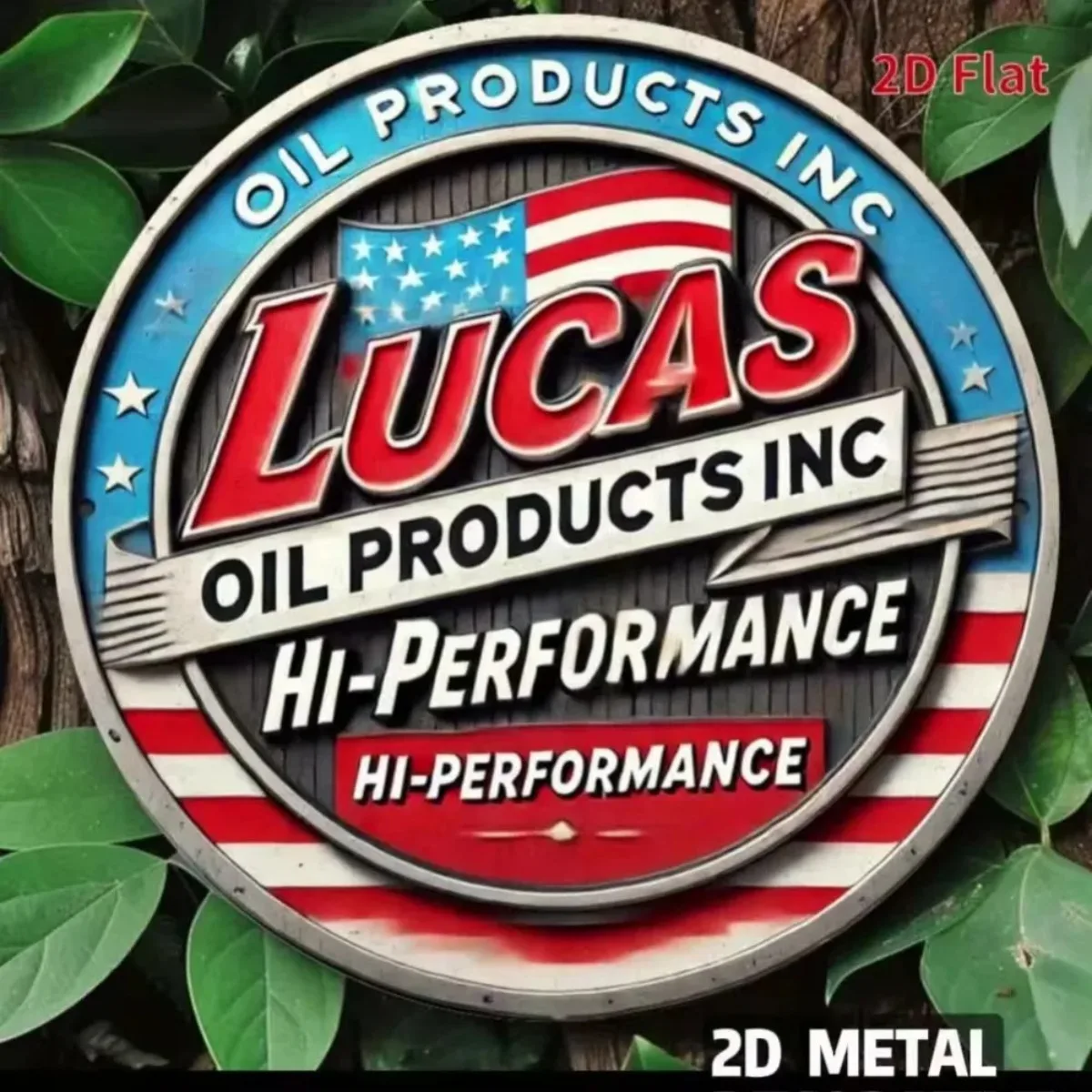 لافتة LucasOil القوية مع تصميم Kexle: مصممة للمرآب وورش العمل التلقائية، سهلة التعليق، ديكور مثالي وهدية للمنزل والمكتب