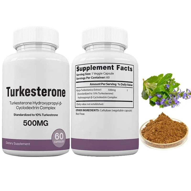 2 Bottle 120 Pills Ecdysterone Capsule+Turkesterone Capsules Increased Muscle Mass Burn Fat Maintain Energy Levels