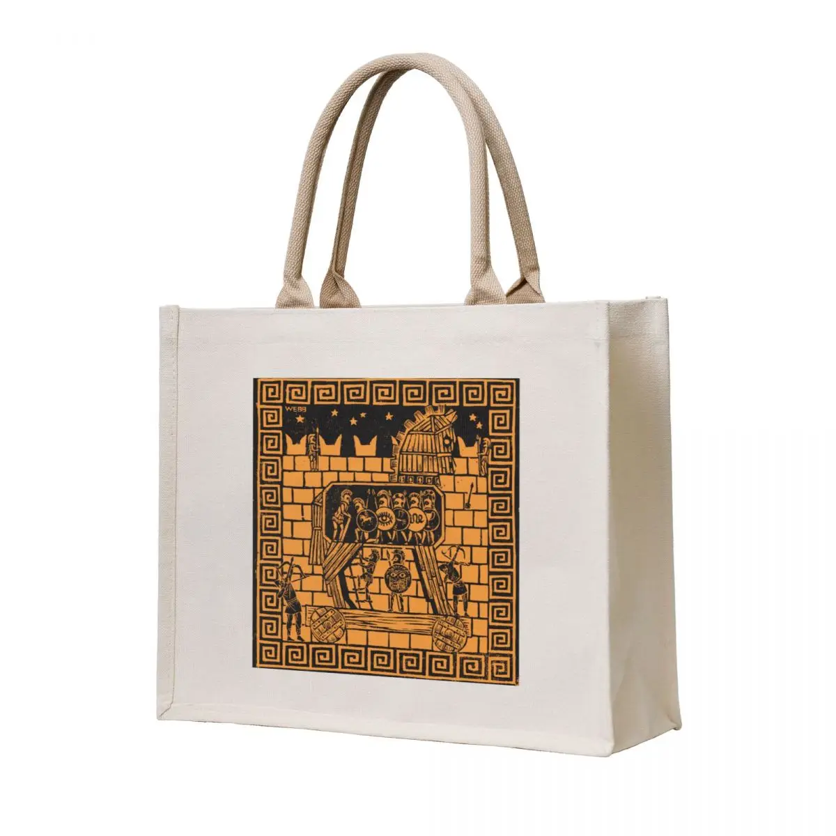 

Trojan Horse Tote Bag cute pouch bag shopper bags custom fabric bag