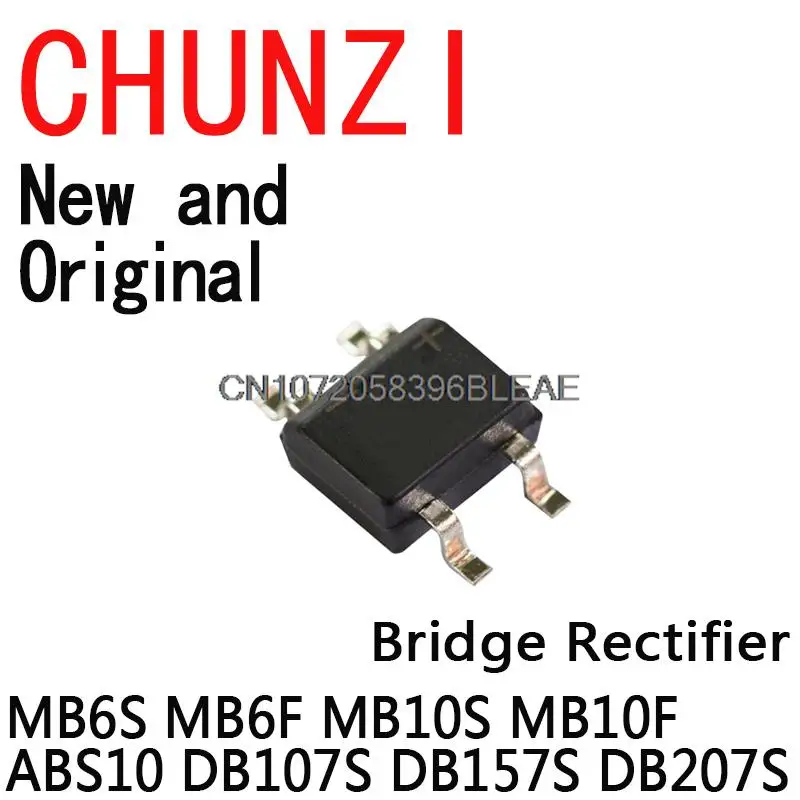 8Value*10PCS=80PCS Bridge Rectifier Assorted Kit Contains Igmopnrq SOP-4 MB6S MB6F MB10S MB10F ABS10 DB107S DB157S DB207S